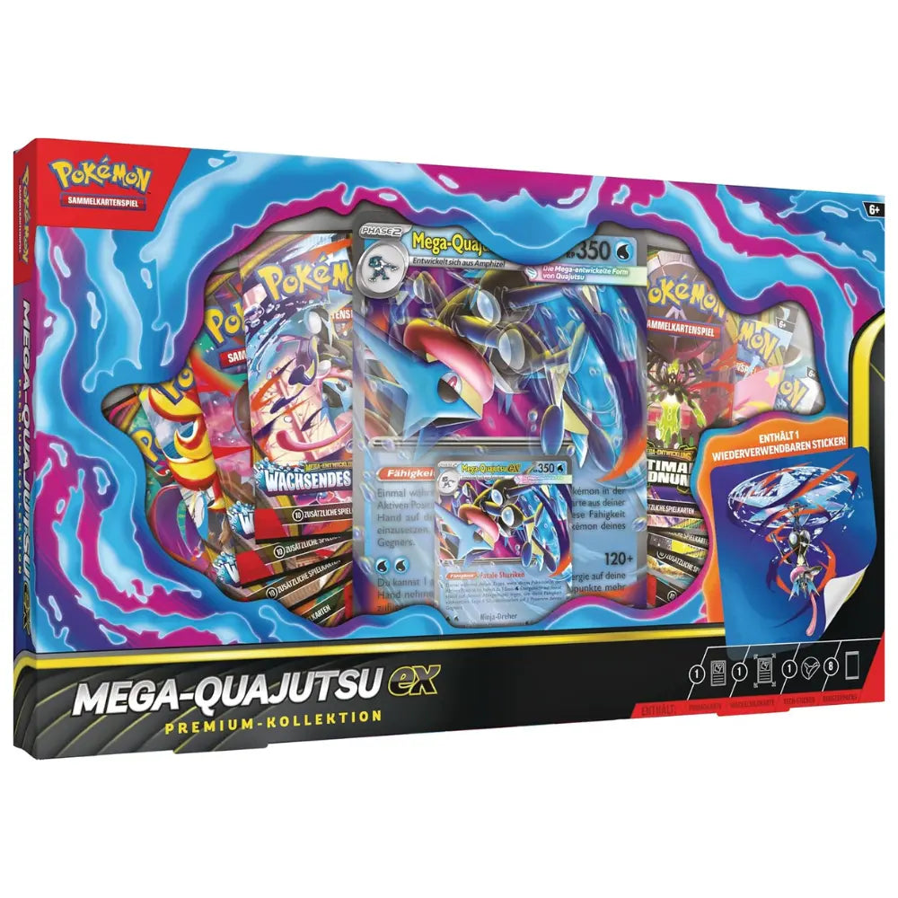 Mega-Quajutsu ex Premium-Kollektion – deutsche Pokémon TCG Box